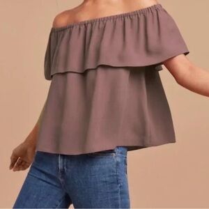 Aritzia Wilfred Morel Off-The-Shoulder Blouse